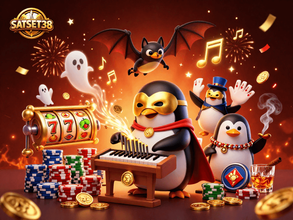 Menangkan hadiah dengan SATSET138 melalui slot mesin berlipat dan simbol beruntung di gambar ini.