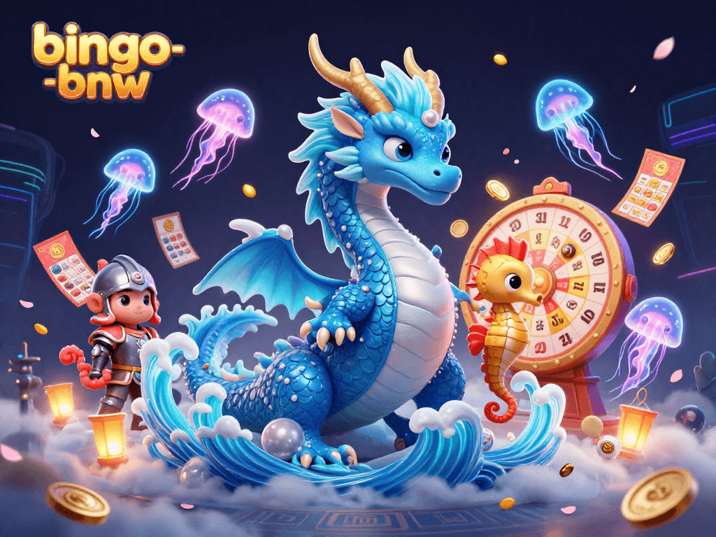 Catch the excitement in bingo-bnw as the water dragon and seahorse collect jackpots!