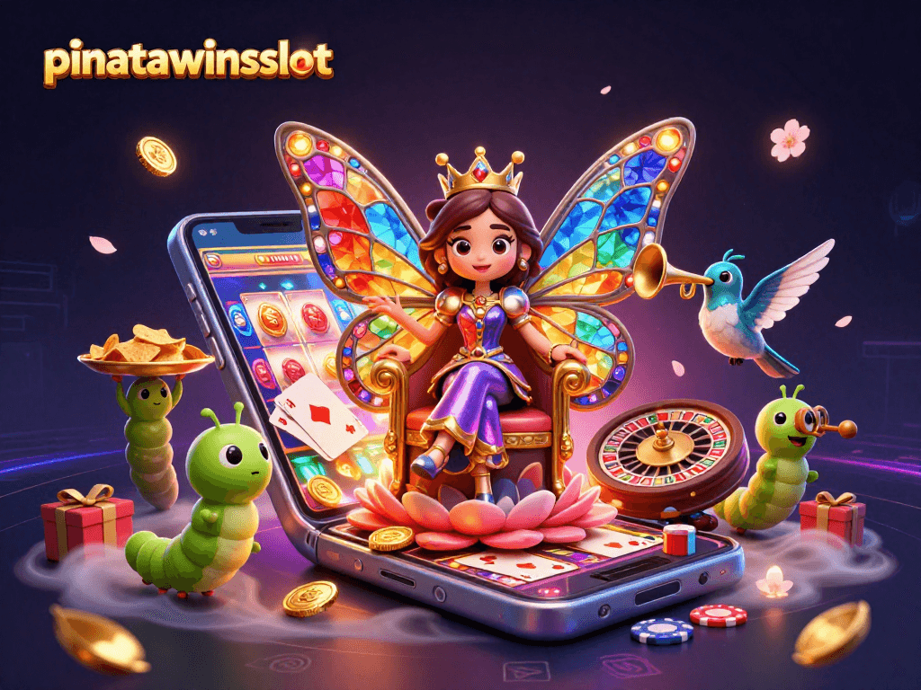 Engaging gameplay action in pinatawinsslot with dynamic casino elements and colorful illustration.