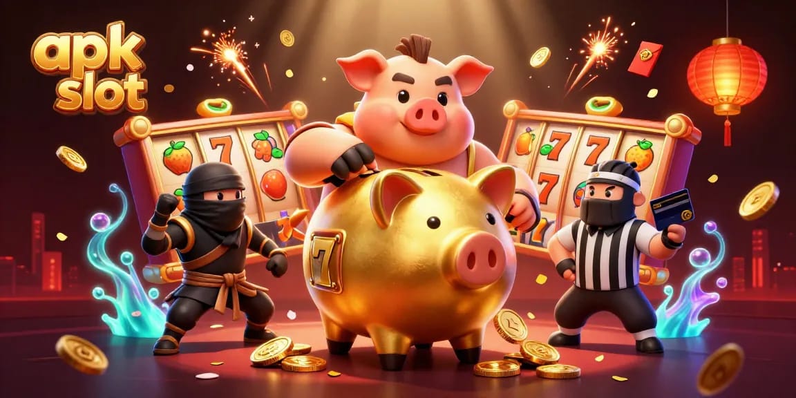 Pengenalan apk slot Gacor dengan ilustrasi karakter menarik dalam permainan slot yang menyentuh, mendemonstrasikan energinya.