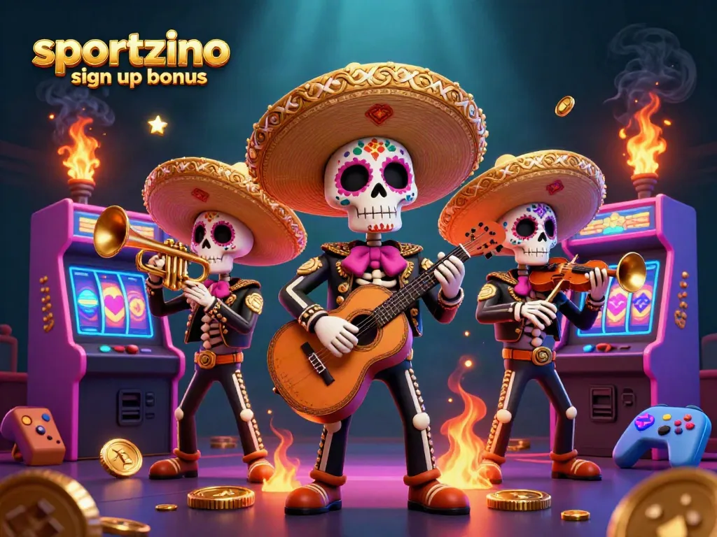 Experience fun with the Sportzino sign up bonus as you engage with vibrant casino game elements.