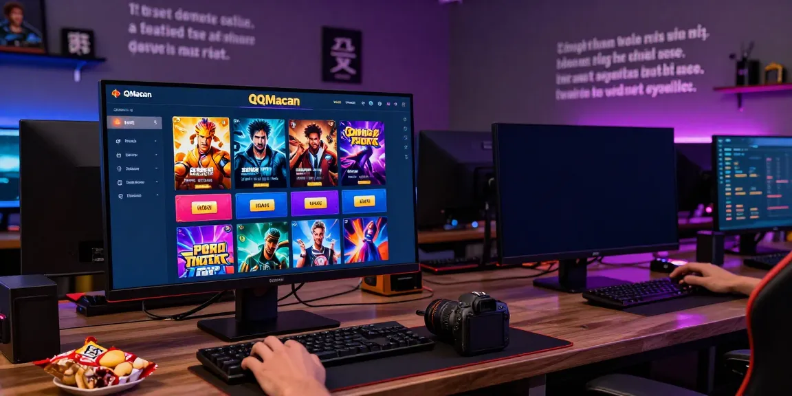 Experience dynamic gaming with QQMacan, showcasing vibrant graphics and real-time analytics in an engaging online gaming environment.