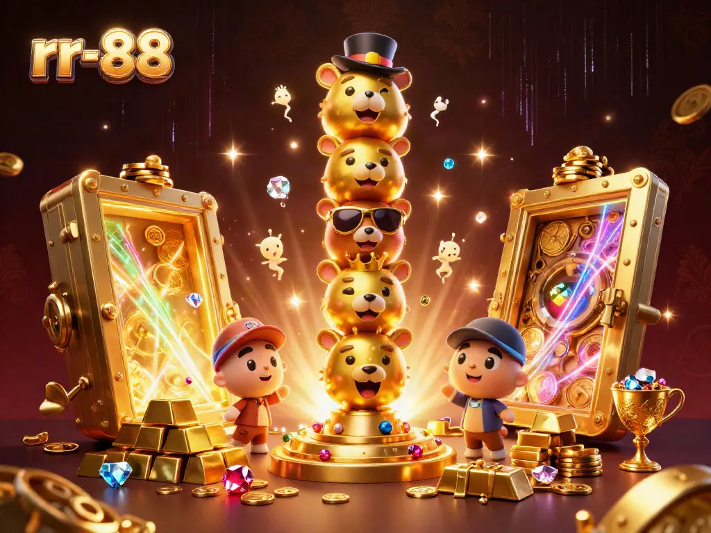 Experience the thrill of winning with rr-88's vibrant casino adventure featuring a golden totem and treasures.