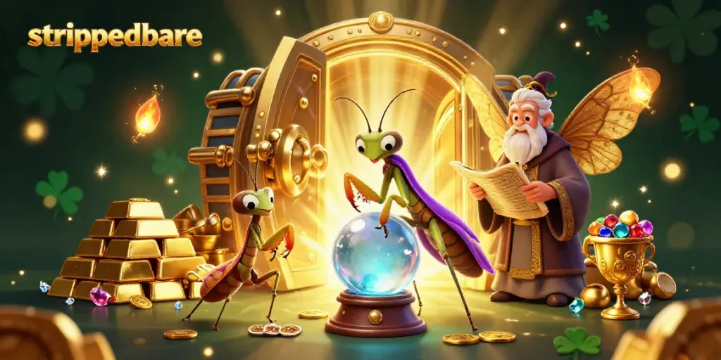 Menang besar dengan strategi permainan di strippedbare, ilustrasi 3D kasino menarik.