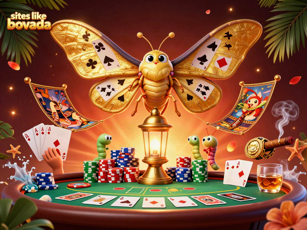 Explore sites like Bovada for an exciting gaming experience with vibrant casino elements.
