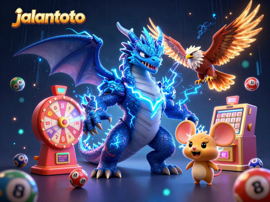 Menangkan hadiah besar dengan JALANTOTO dalam ilustrasi menarik yang menggambarkan suasana lotere yang mendebarkan.
