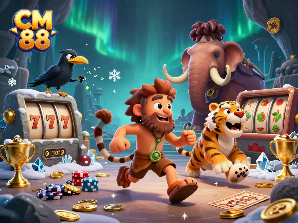 Experience CM 88's thrilling slot adventure with vivid colors and dynamic casino elements.
