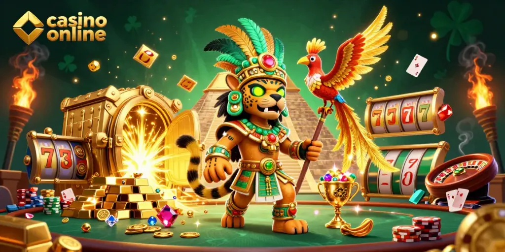 Menangkan permainan di casino online dengan keberuntungan dan kekayaan melimpah dalam ilustrasi berwarna-warni