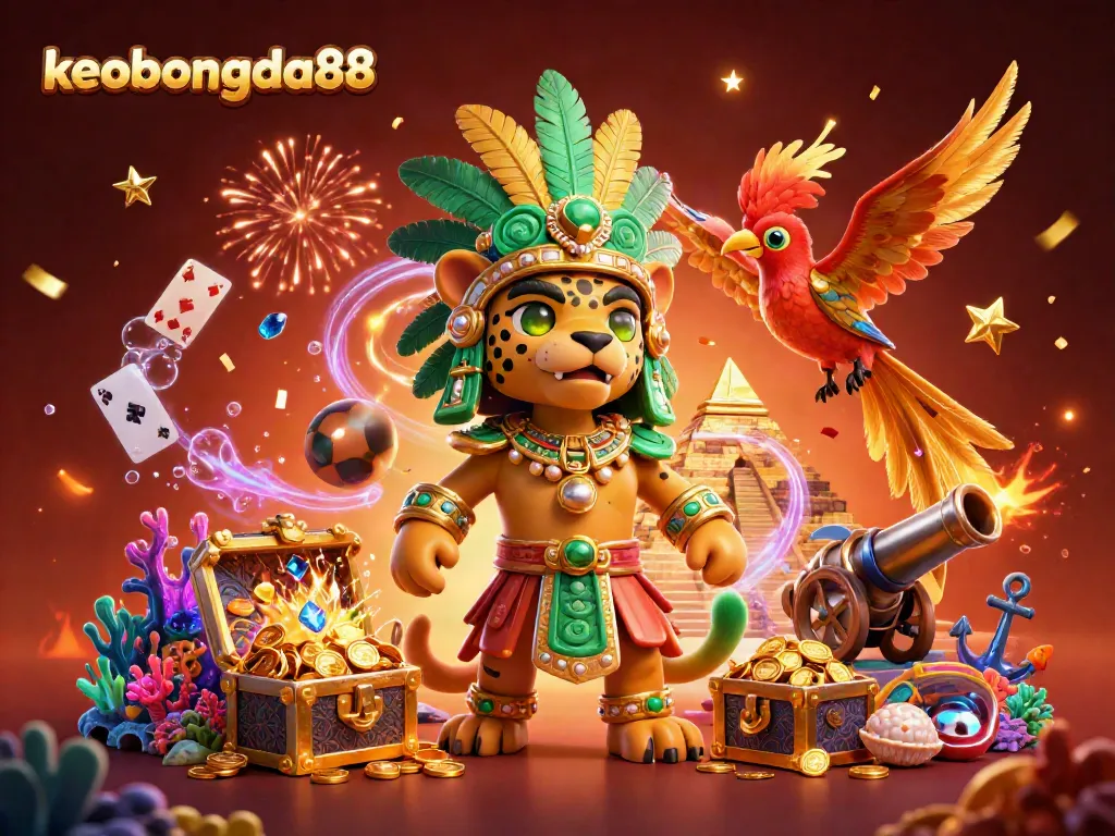 Experience thrilling moments at keobongda88 with vibrant carnival-themed casino illustration.