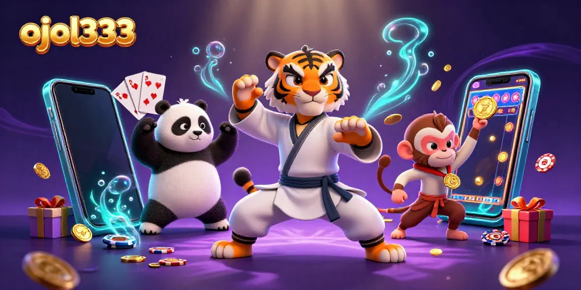 Experience thrilling spins with ojol333 interactive gaming as our kung fu characters playfully guide you.