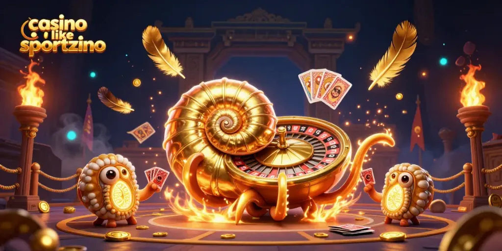 Experience excitement at a casino like Sportzino with a 3D ancient nautilus roulette and card games.