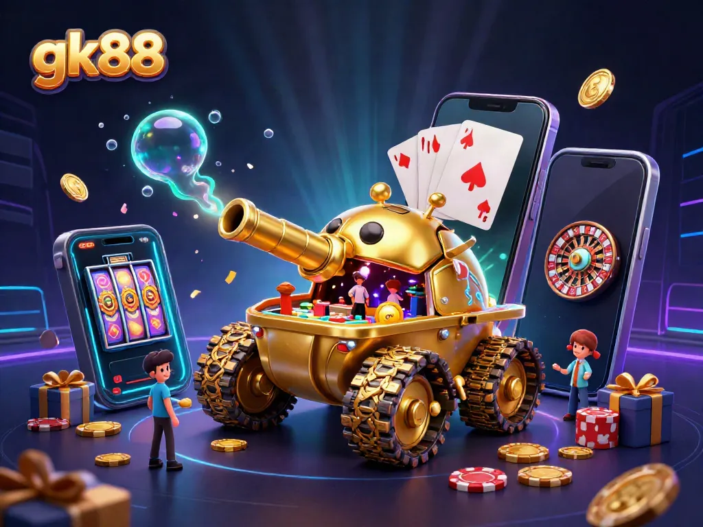 Spin colorful slot games and win prizes at gk88's exciting casino experience