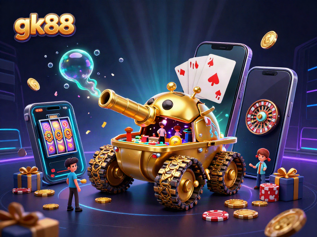 Spin colorful slot games and win prizes at gk88's exciting casino experience
