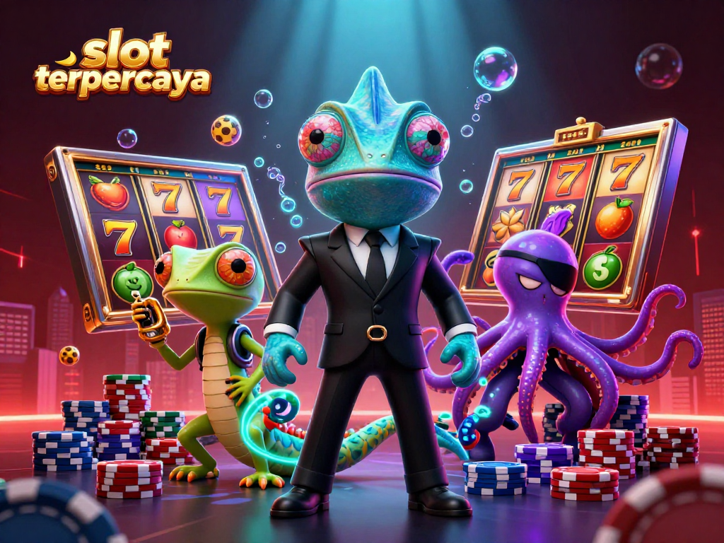 Rasakan pengalaman slot terpercaya melalui jackpot, simbol buah, dan karakter unik di dunia kasino.