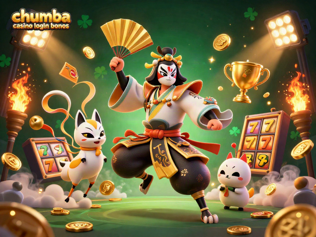 Win with the chumba casino login bonus, enjoying slots and vibrant casino elements.
